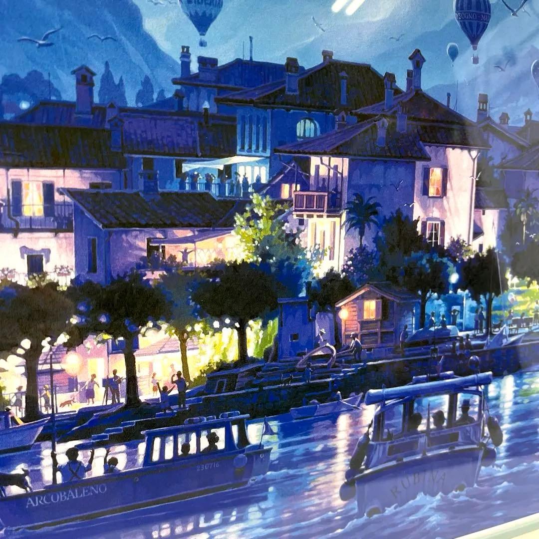 a0131-54笹倉鉄平 アートポスター ハイベルアート 「ラゴ マジョーレ