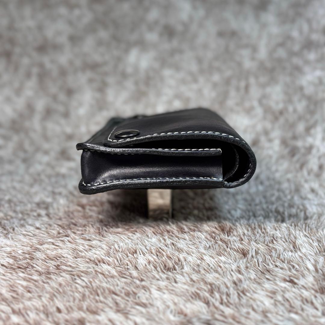 ◎柔らかい二つ折り.スムース革シャグポーチ◎