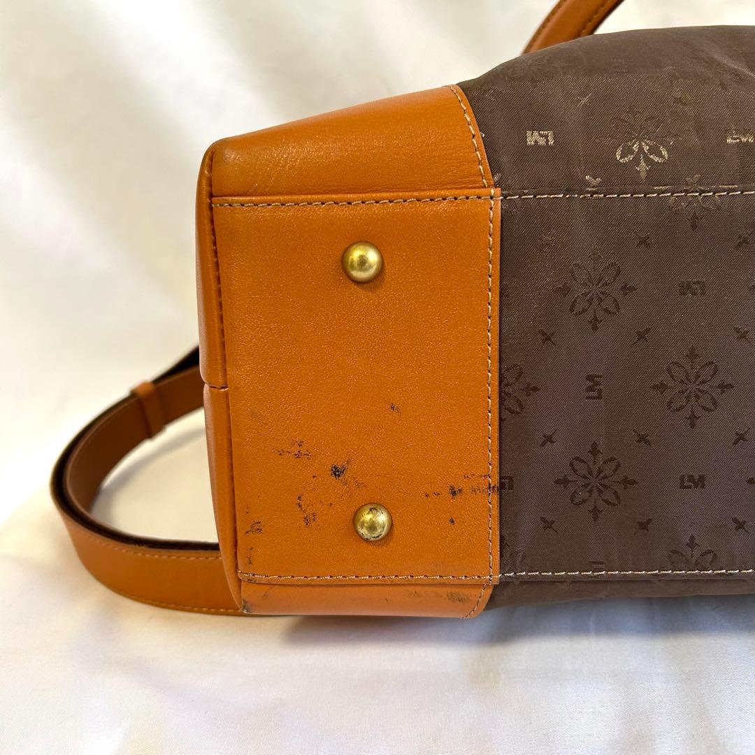 LIME 撥水 モノグラム 2way A4 トート キャメル 名刺入れおまけ