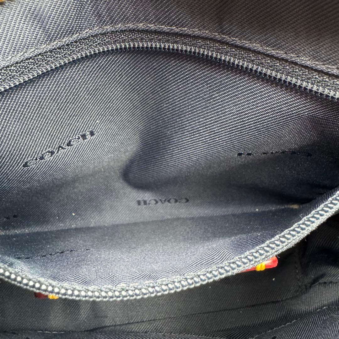 美品✨COACH ショルダーバッグ　ティーローズ　デニム生地　2way