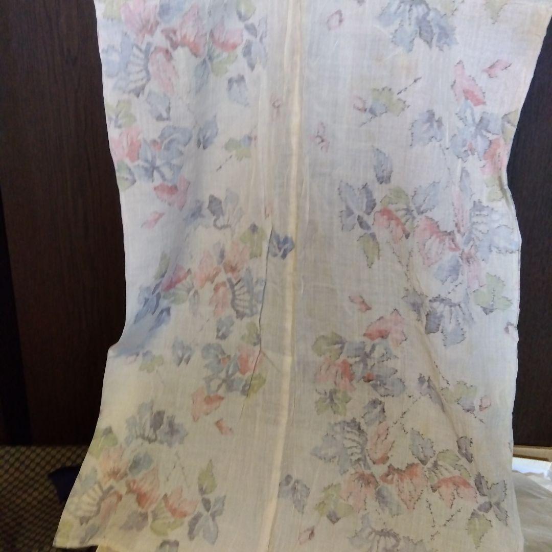 越後上布 小千谷ちぢみ 本麻 着物 着用可 古布 はぎれ リメイク 素材