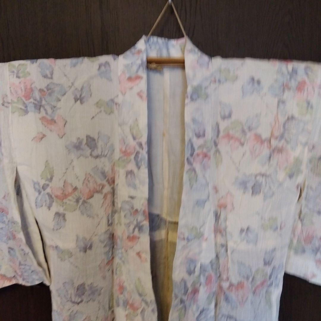 越後上布 小千谷ちぢみ 本麻 着物 着用可 古布 はぎれ リメイク 素材