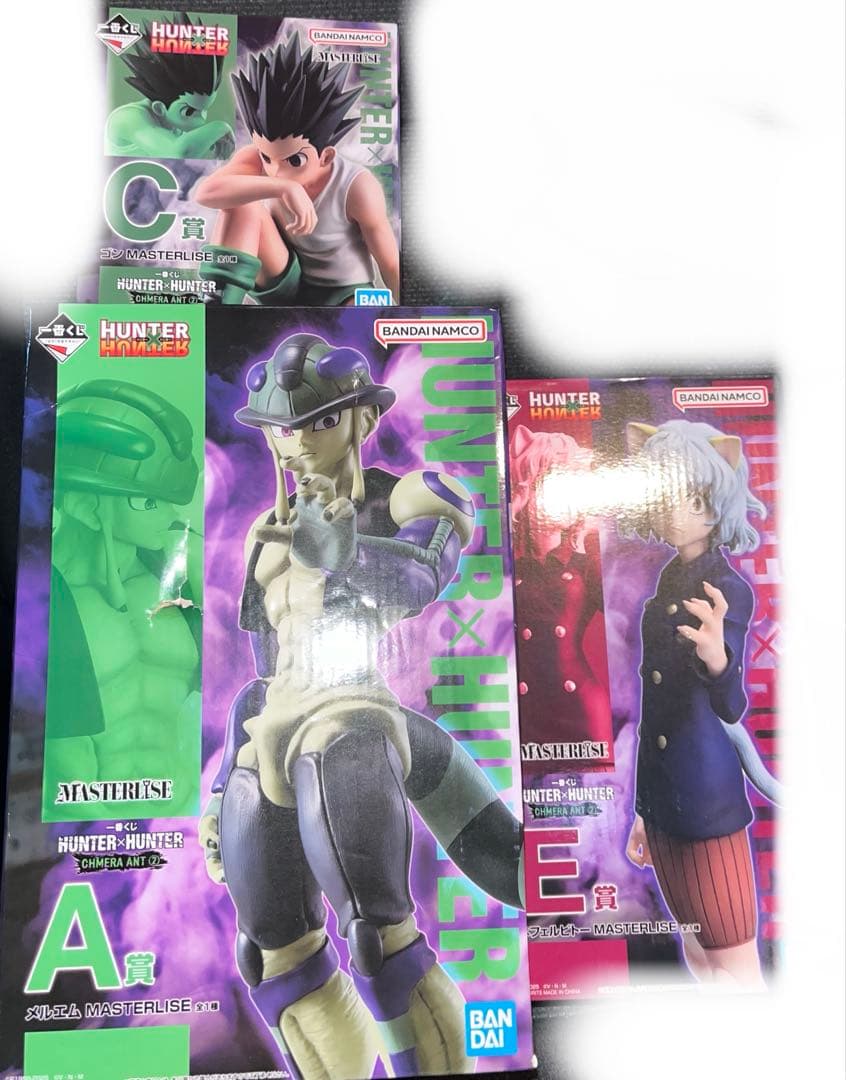 一番くじ HUNTER × HUNTER A賞 C賞 E賞　3点　訳あり おまけ大量】HUNTER×HUNTER一番くじラストワン賞 大量おまけ付き