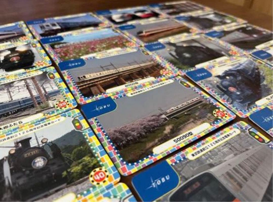 未使用 電車カード 東武鉄道創立125周年 記念カード コレクション 未