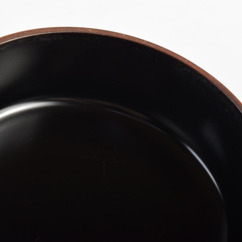 茶道具　黒漆　笹文　棗　在銘　共箱　V　7029