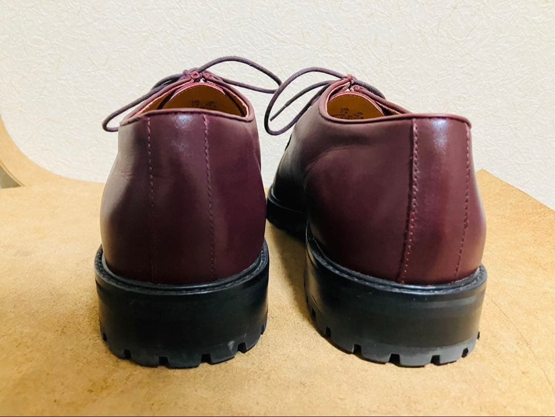 【美品】ユナイテッドアローズ　チロリアンシューズ　レザーシューズ　ワインレッド