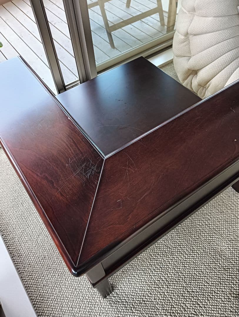 引取はお値引 ソファ用コーナーテーブル ファッション 正統派 高級家具