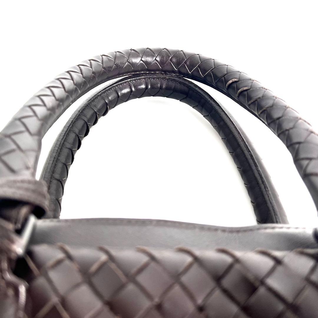 美品 ボッテガヴェネタ ビジネスバッグ イントレチャート ブラウン レザー