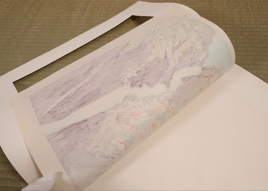 徳力富吉郎 木版画 限定E.A/200部 いきいき富山四景 多色摺【