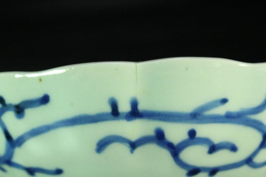 古伊万里 染付 鉢 皿 六点揃 江戸末期(K-A868)