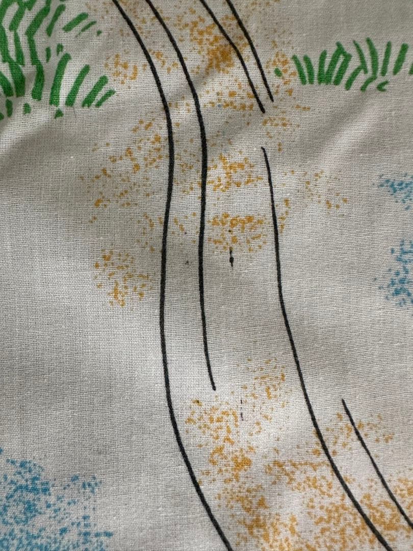 アニマル動物柄ヴィンテージ シーツ ムチャチャkeikiiiブーフーウー古着