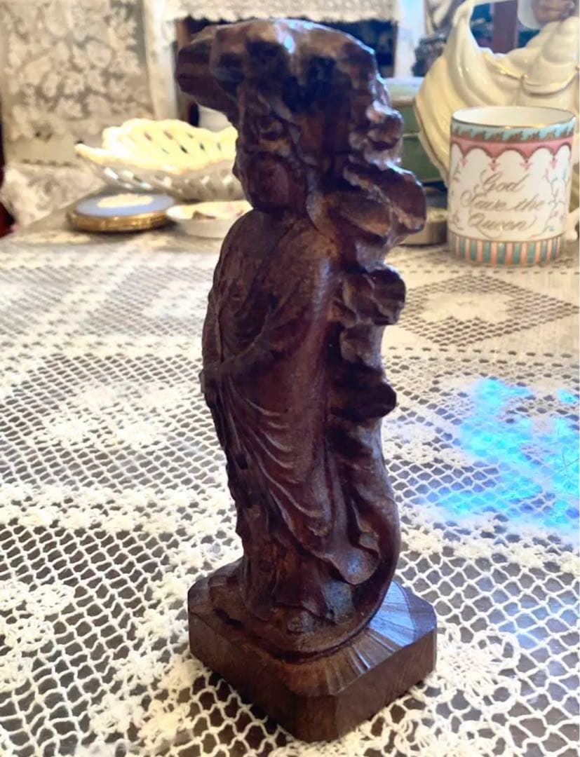 フランス購入 アンティーク 仏像 木彫り？ ビンテージ ヴィンテージ