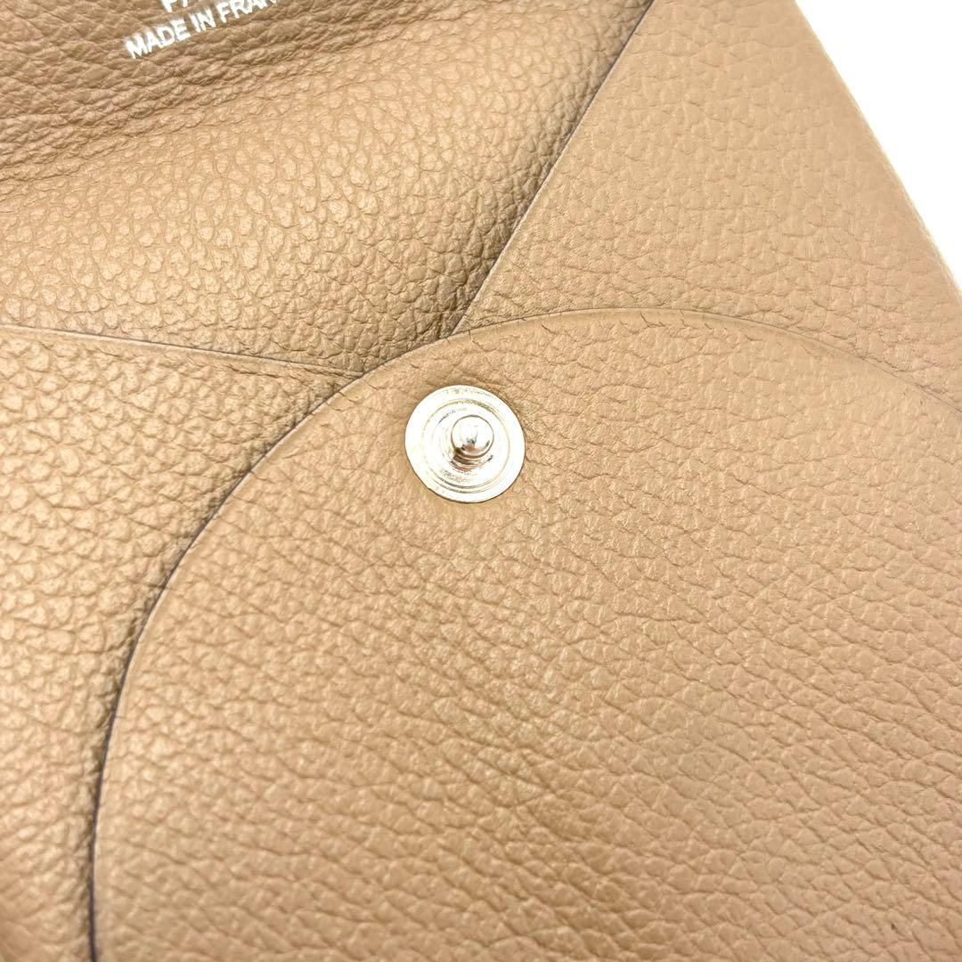 美品✨HERMES バスティア シェーブル D刻 エトゥープ ケース