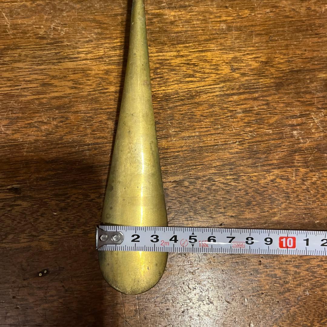 ヴィンテージ真鍮✖️木製靴ベラ