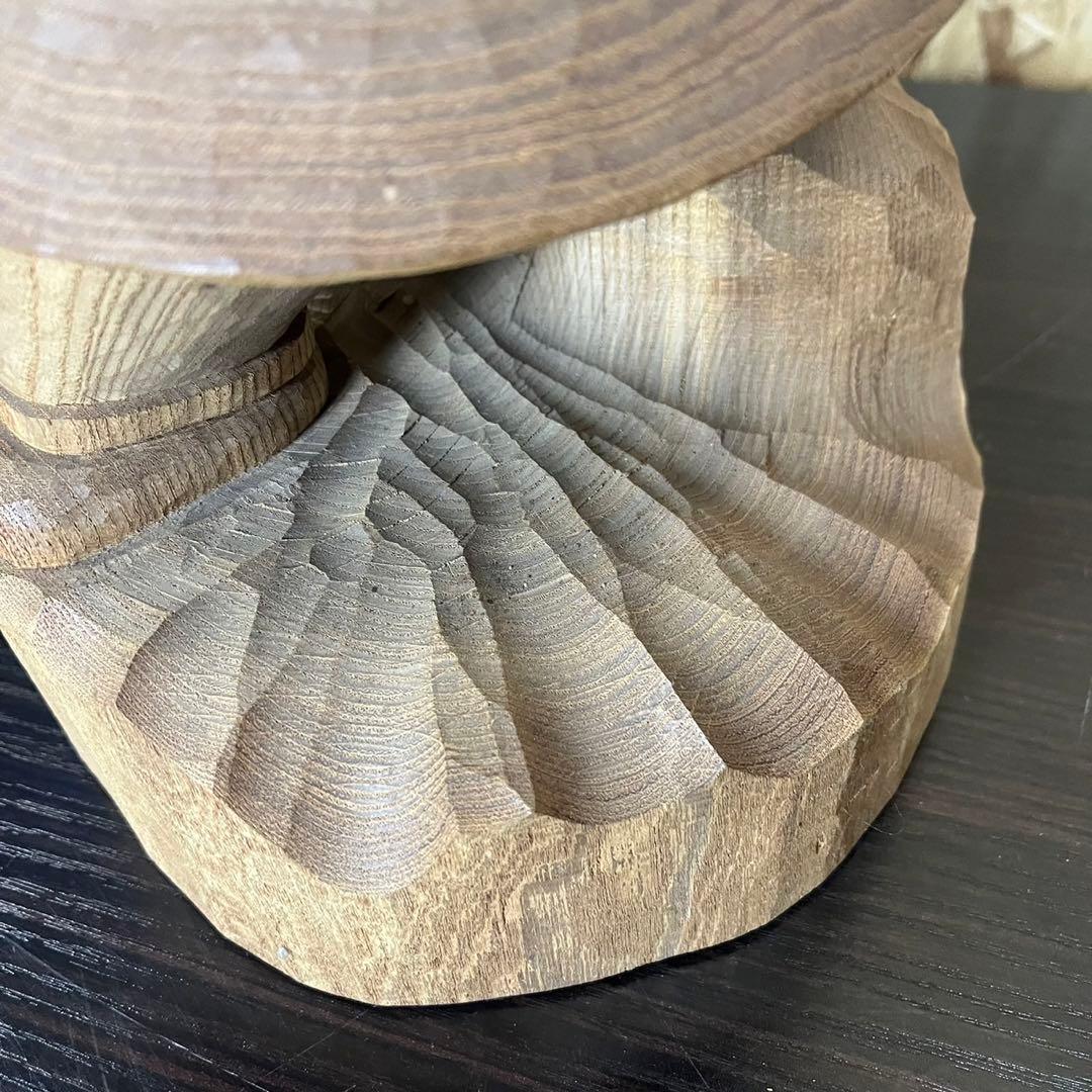 大黒天 木彫り 置物 一刀彫 アンティーク ヴィンテージ レトロ 縁起物