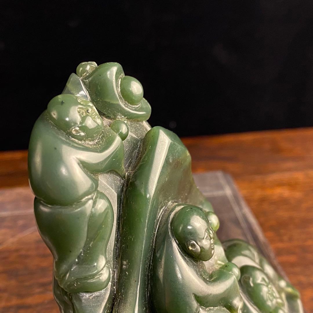 碧玉山子 中国古美術 - メルカリ