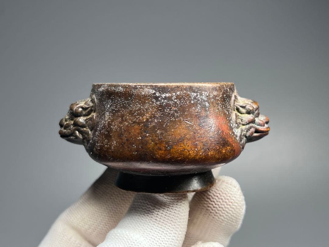 中国古銅唐銅神獣五重塔香炉MR8731