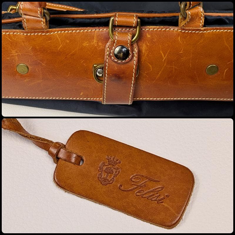 希少】フェリージ Felisi 20175 ナイロン ガーメントバッグ