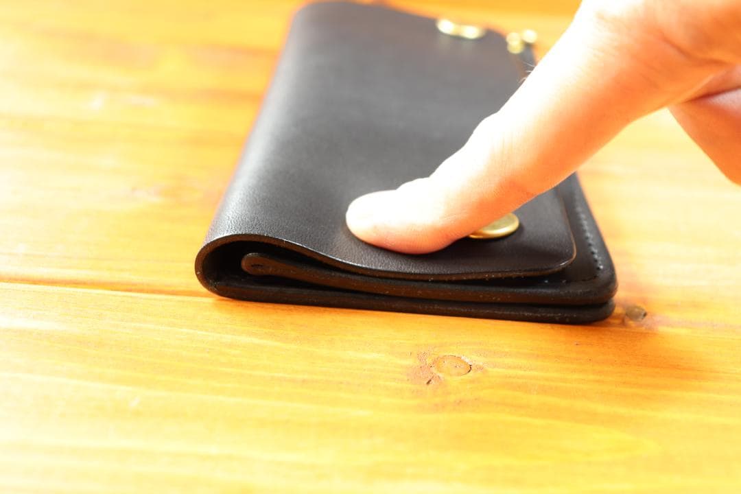 【即納商品】　ロングトラッカーウォレット　真鍮　栃木レザー