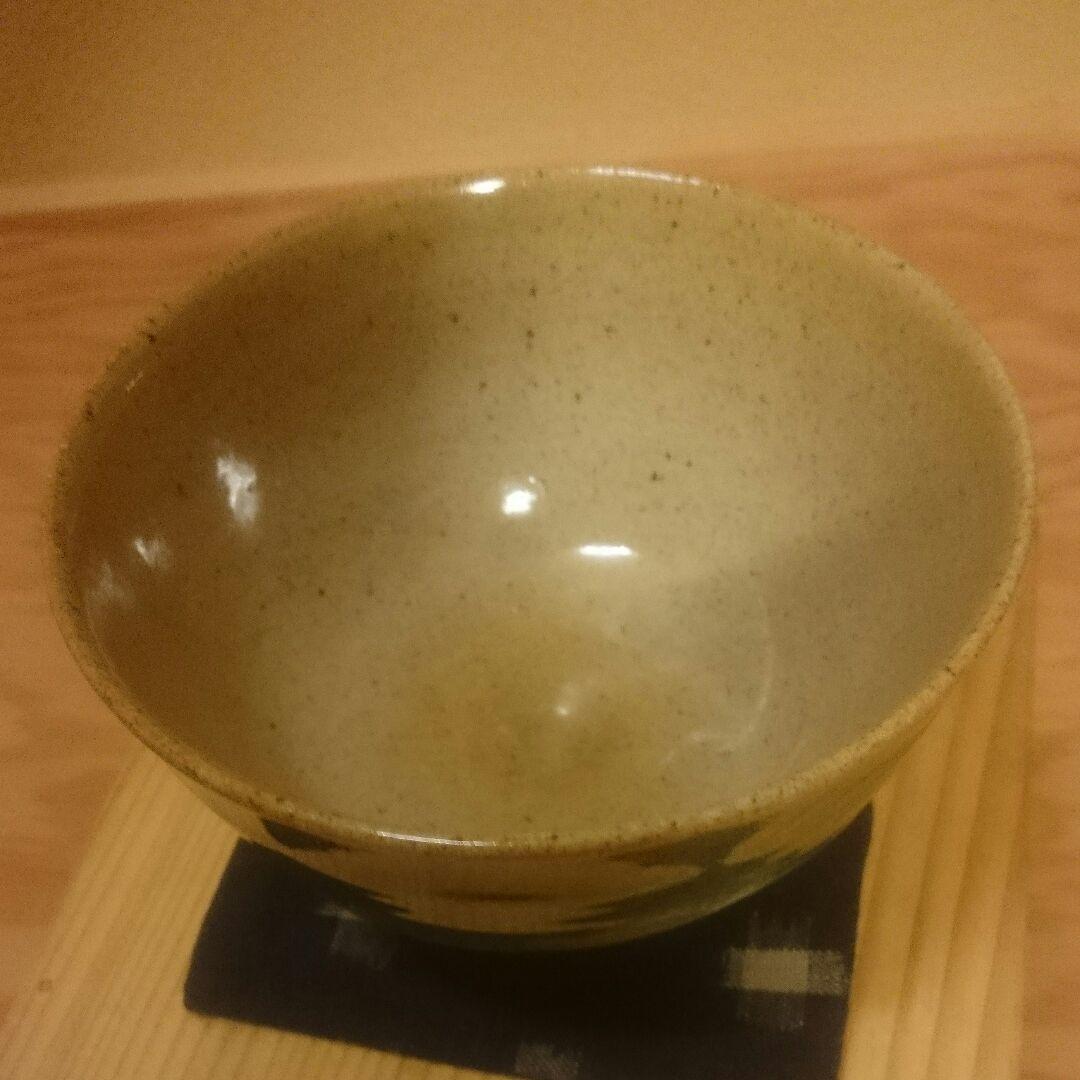 骨董 「名品」ウラン釉 上神焼 (希少作:茶碗)