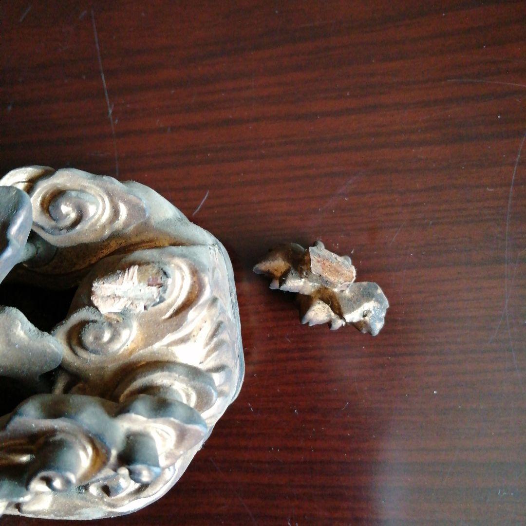 木製仏具 金色天女装飾 20cm 江戸後期～昭和初期