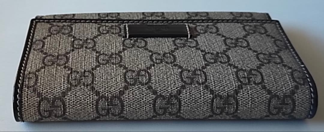 mon【未使用】GUCCI 二つ折り財布 GG柄 PVC ブラウン