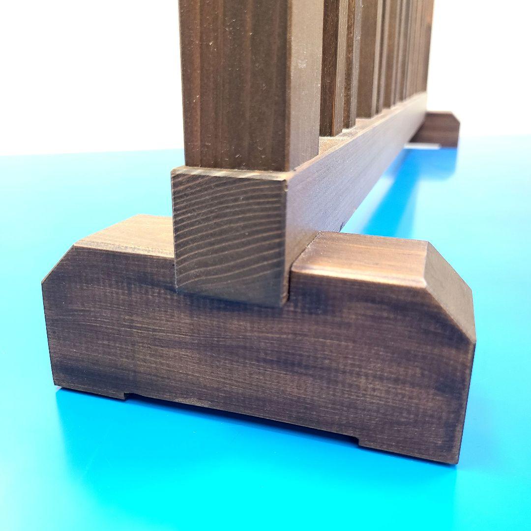 No8118【レトロ調】縦格子 衝立、パーテーション、間仕切り【吹き抜け