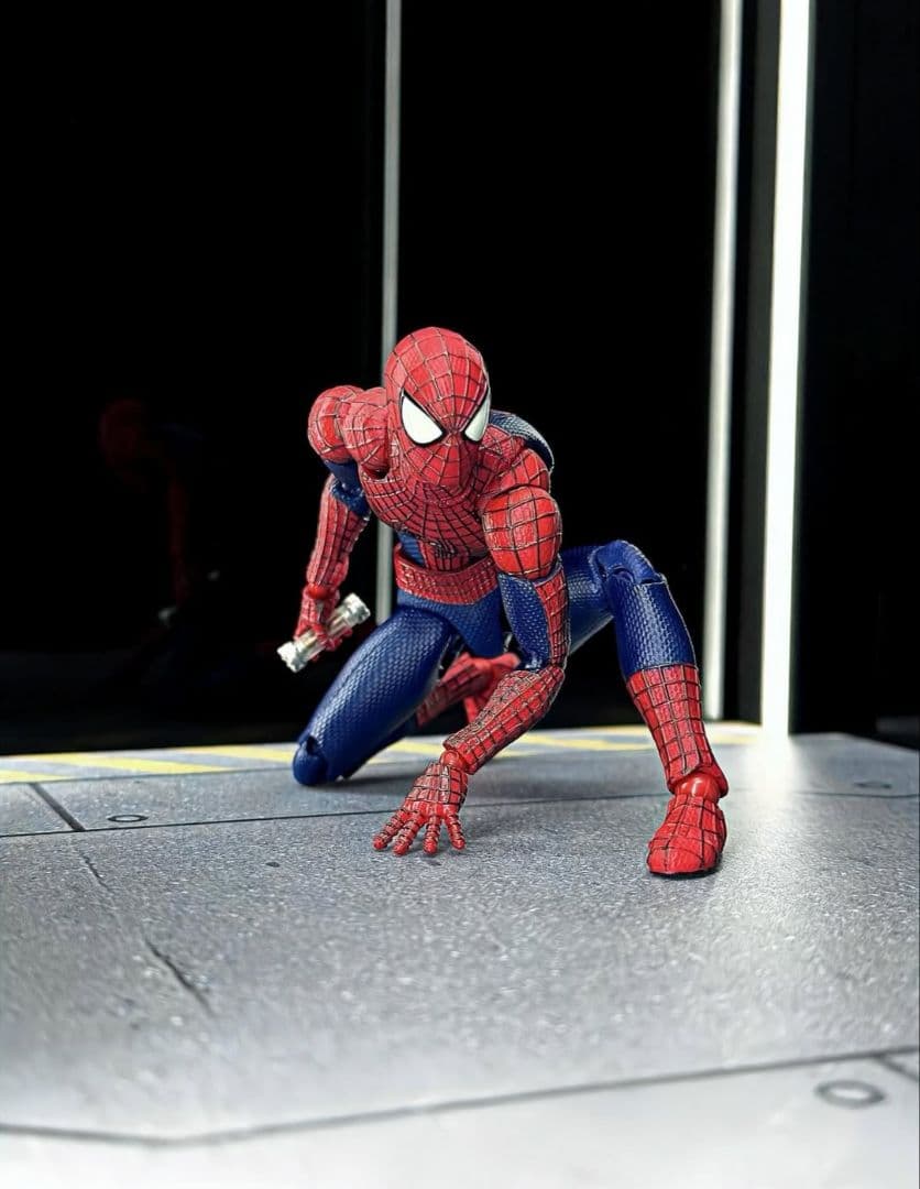 MAFEX アメイジング・スパイダーマン No.001＆カスタムヘッド2個 新品