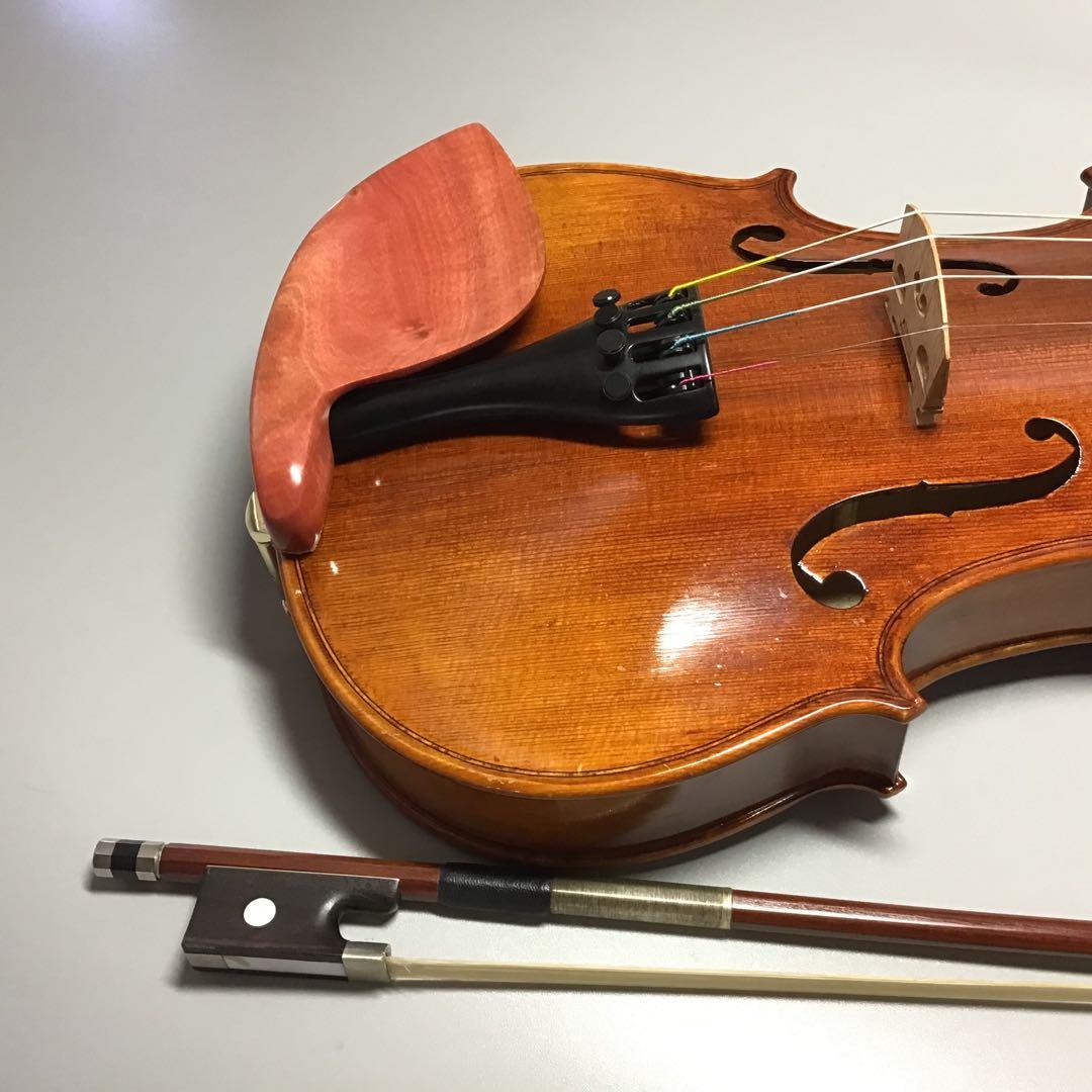 バイオリン顎当て　ピンクアイボリー　ガルネリタイプ ピンクアイボリー バイオリン顎当て ガルネリ型 R114917728 - 弦楽器