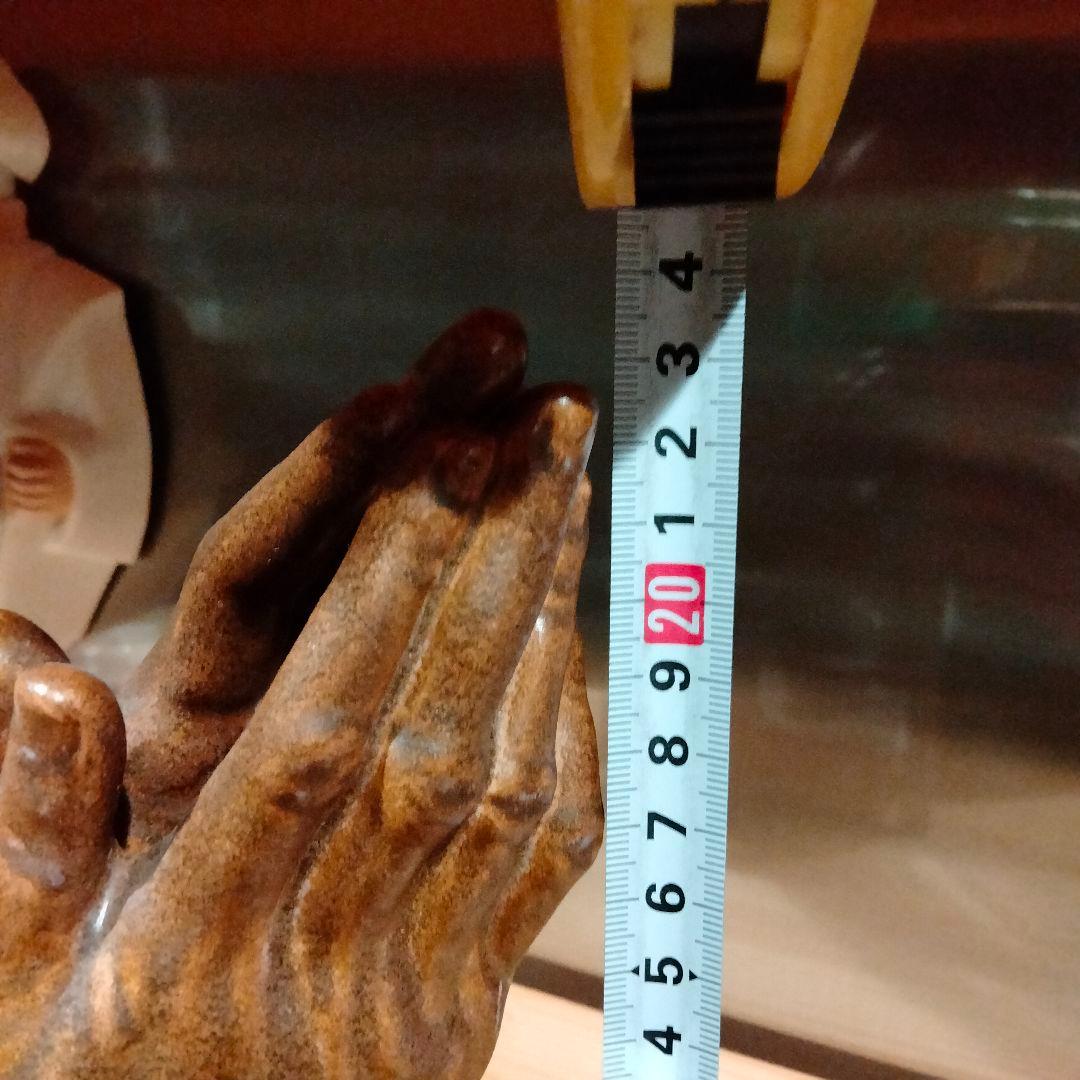 ビンテージ 祈り手 大 ハンド 手 オブジェ 置物 ミッドセンチュリー 3