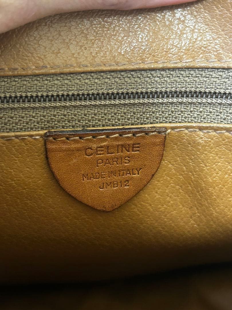 美品✨CELINE マカダム　セリーヌ ショルダーバッグ　茶/7