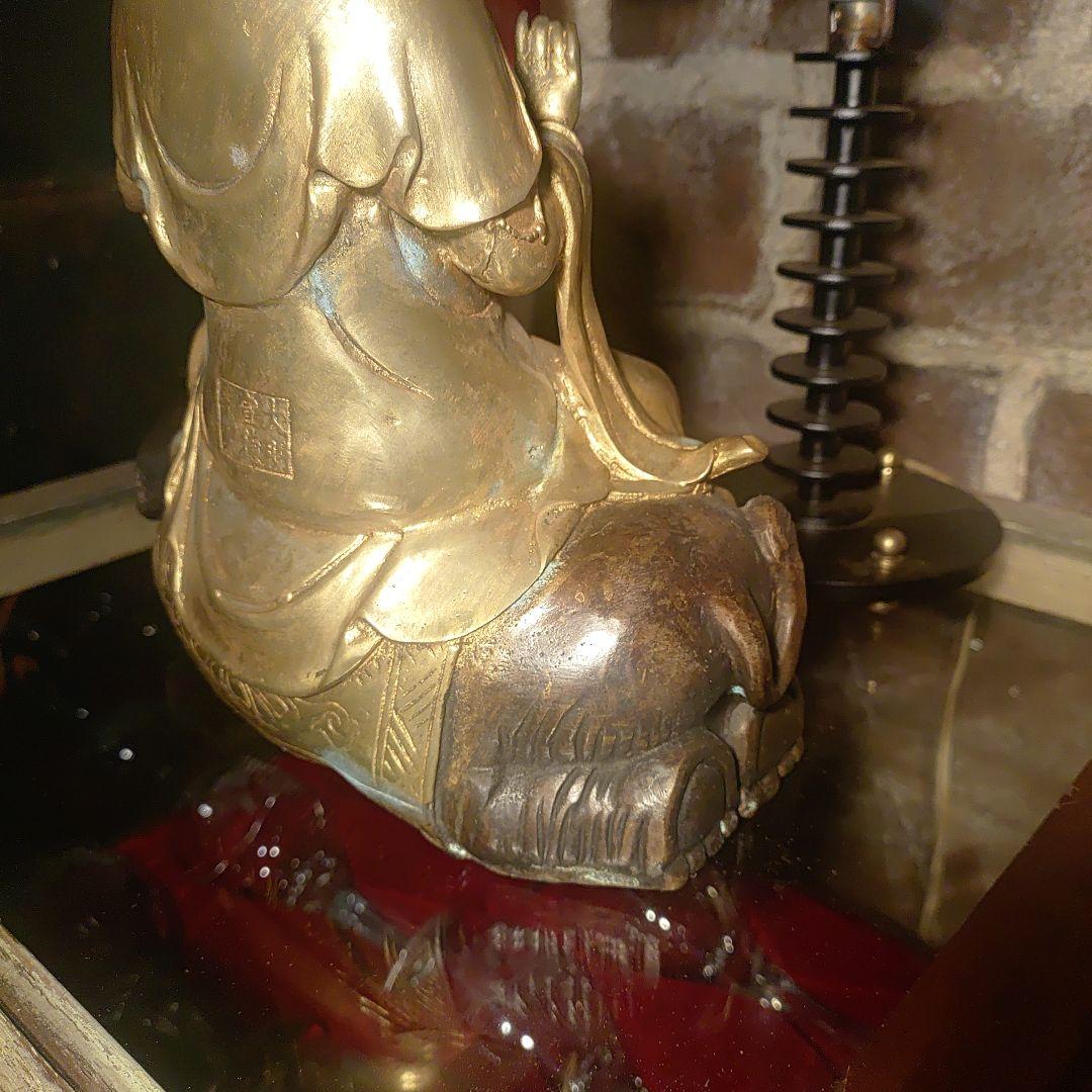 大明宣徳年製 普賢菩薩 アンティーク 仏像 美術品 3200g - メルカリ