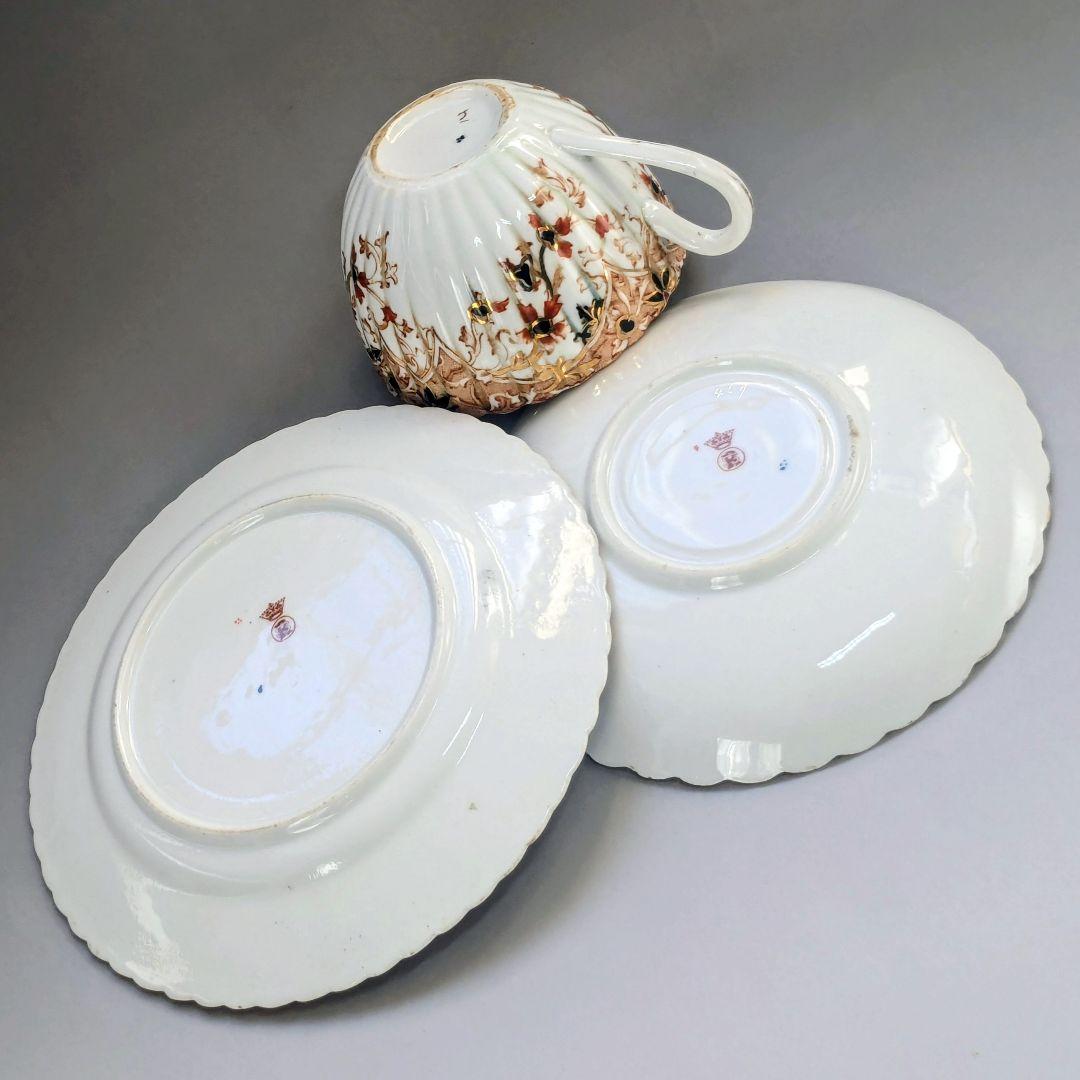 英国アンティーク サミュエルラドフォード 1800年代トリオ カップ