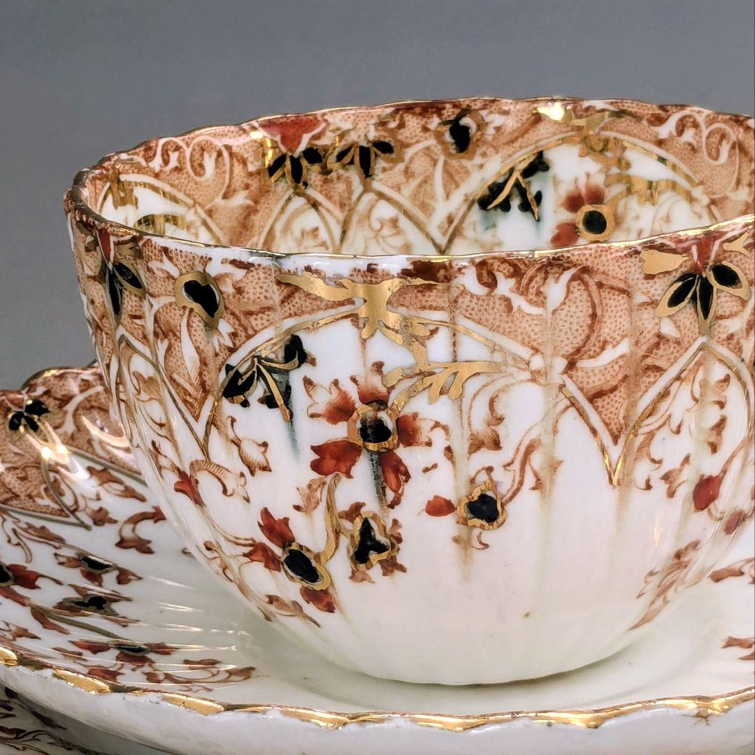 英国アンティーク サミュエルラドフォード 1800年代トリオ カップ