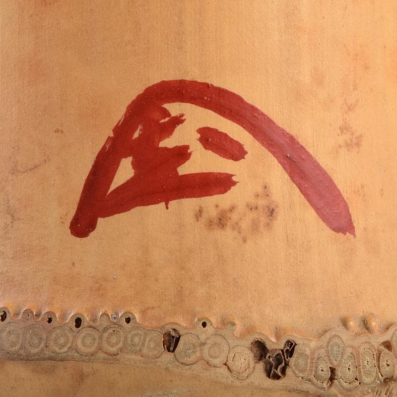 茶道具 竹花入 銘 雲の峰 紫野 尾関桃林 宗園 極め箱 C