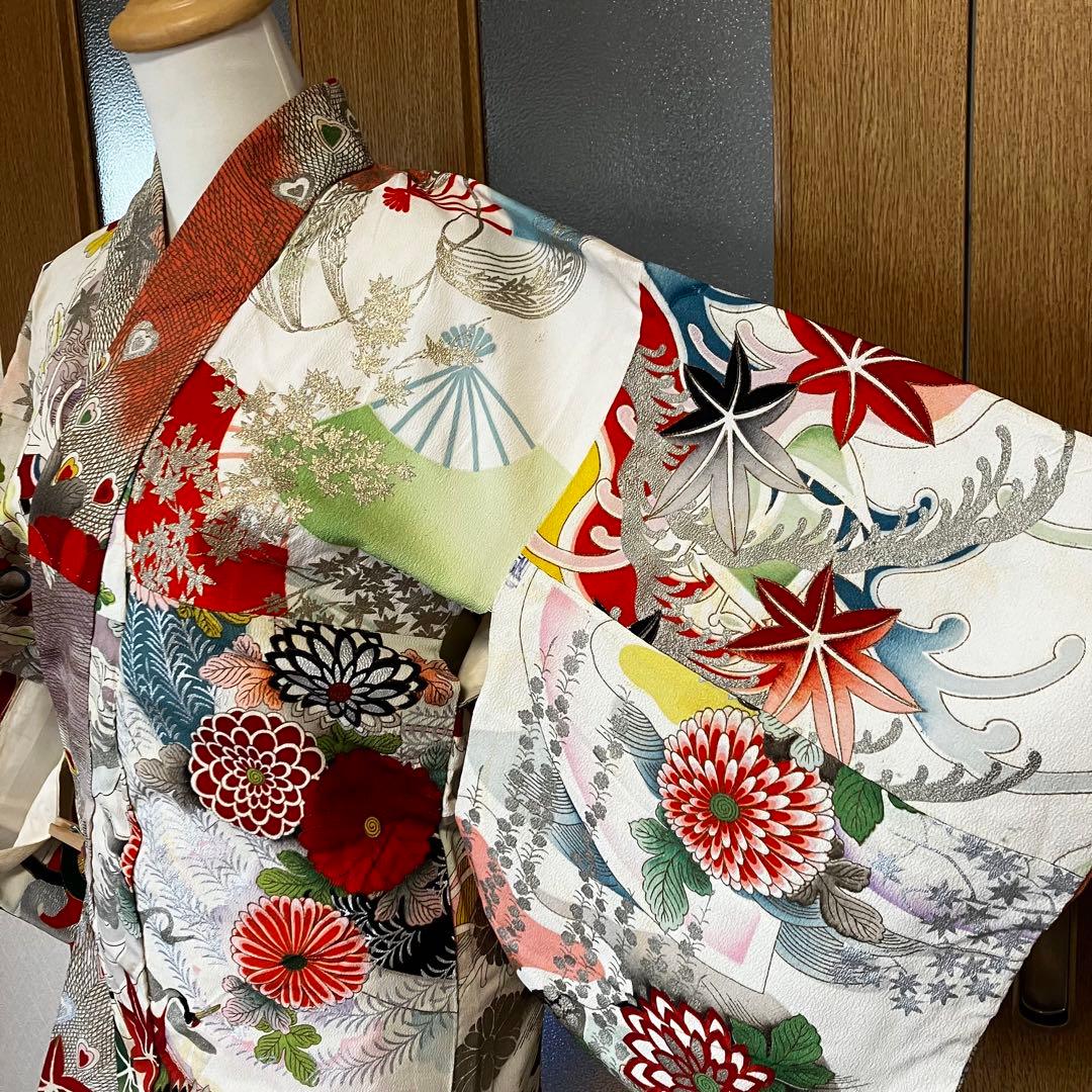 J-20アンティーク銘仙着物11枚おまとめ売り材料リメイク正絹