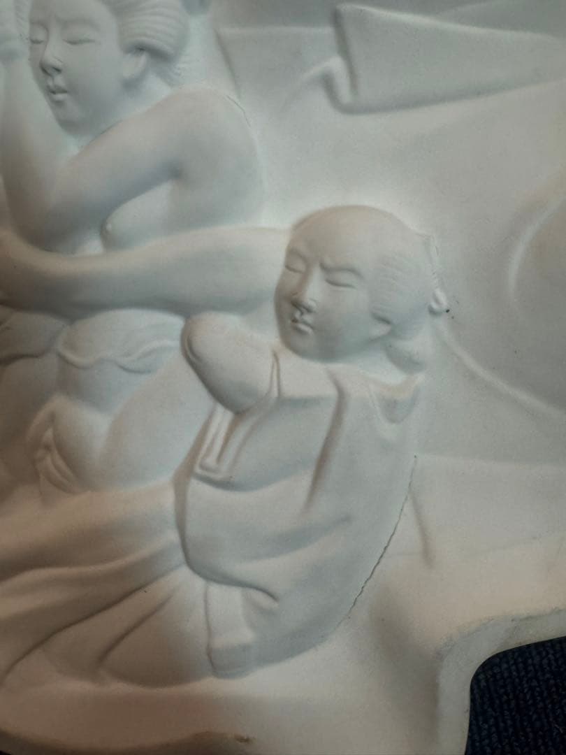 2061 平戸 白磁 布袋様 七福神 春画 美人画 縁起物 置物 古美術