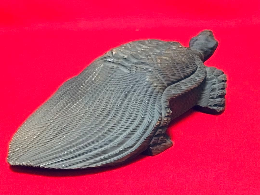 ◉逸品◉数寄屋造りの名棟梁〓平田雅哉◉一刀彫・木彫〓亀・千寿亀・蓑