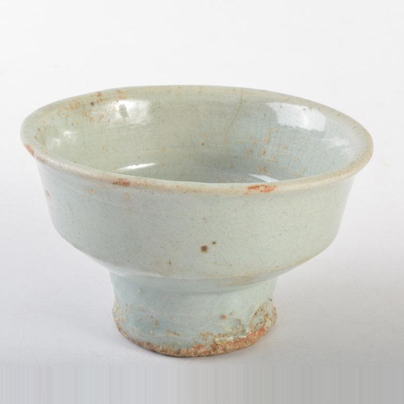 朝鮮美術 李朝 高麗白磁 高足杯 N 5232