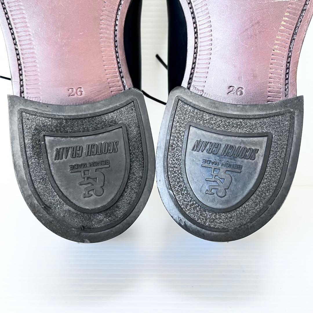 極美品✨ 限定モデル スコッチグレイン ストレートチップ 26cm T0016