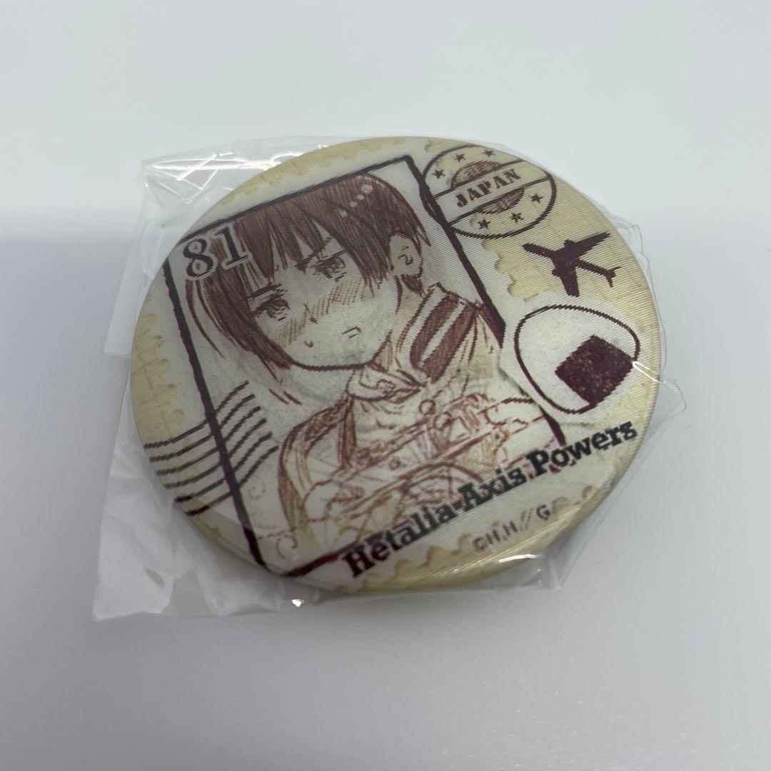 ヘタリア アニメガ チェンジング缶バッジ 日本だらけですよ