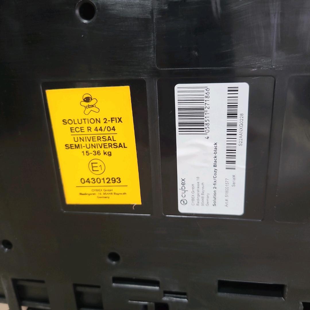 サイベックス Cybex Solution 2-Fix ジュニアシート ブラック