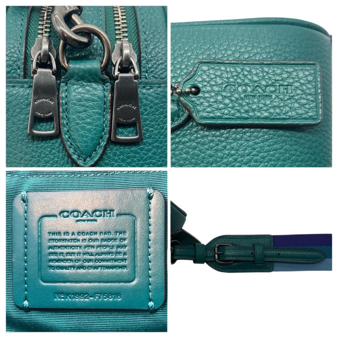 COACH F75818 レザー ショルダーバッグ クロスボディ 斜め掛けかばん