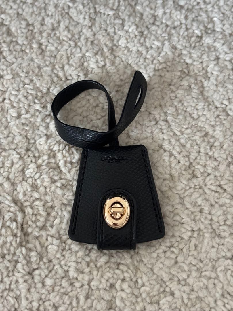 COACH コーチレザートートバッグ 4454 ブラック