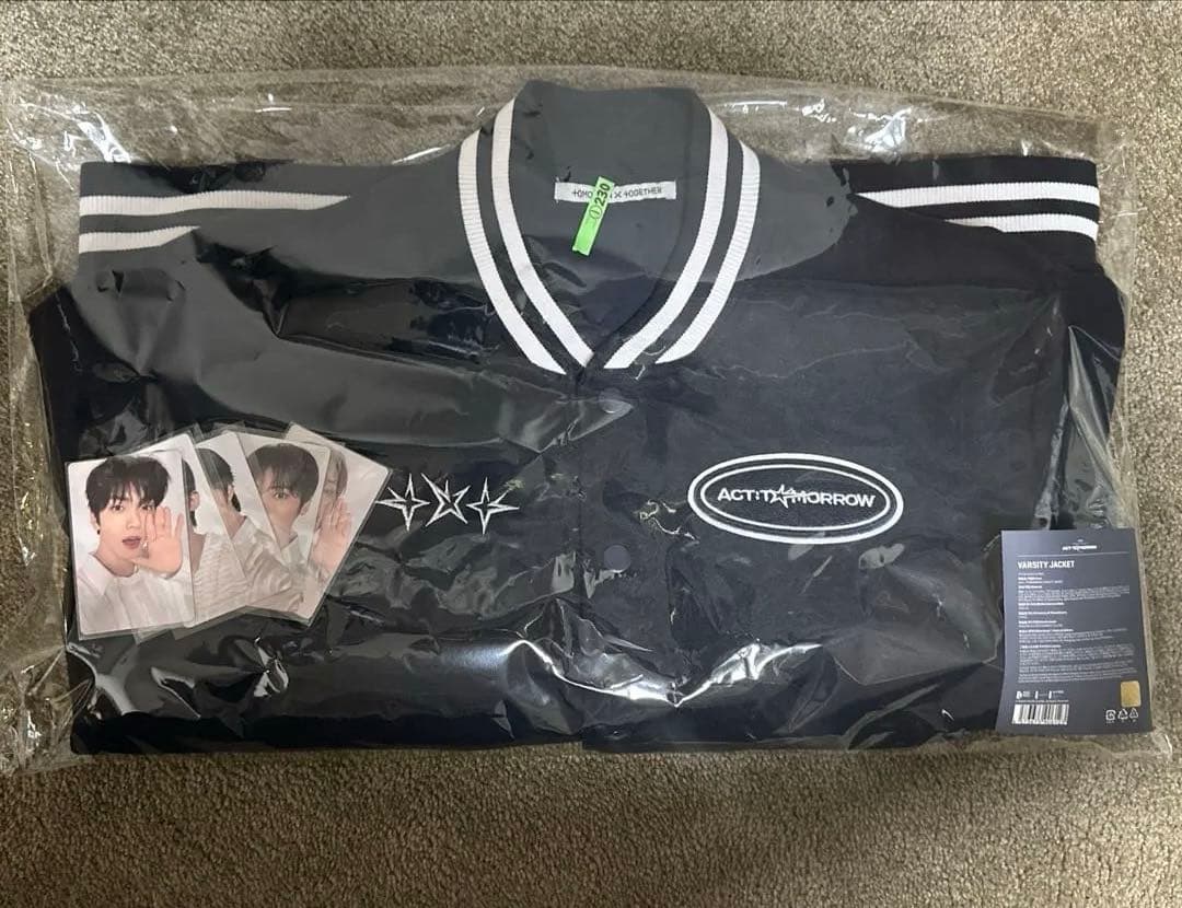 TXT ACT : TOMORROW virsity jacket トレカ付 - メルカリ