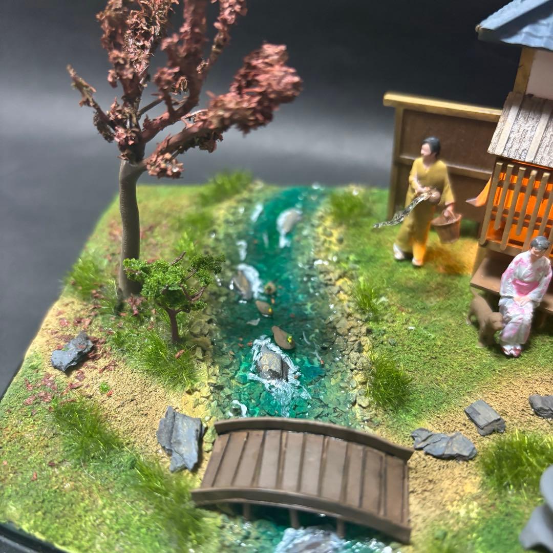 マイクロエース　風物詩　そば屋　完成品　ジオラマ
