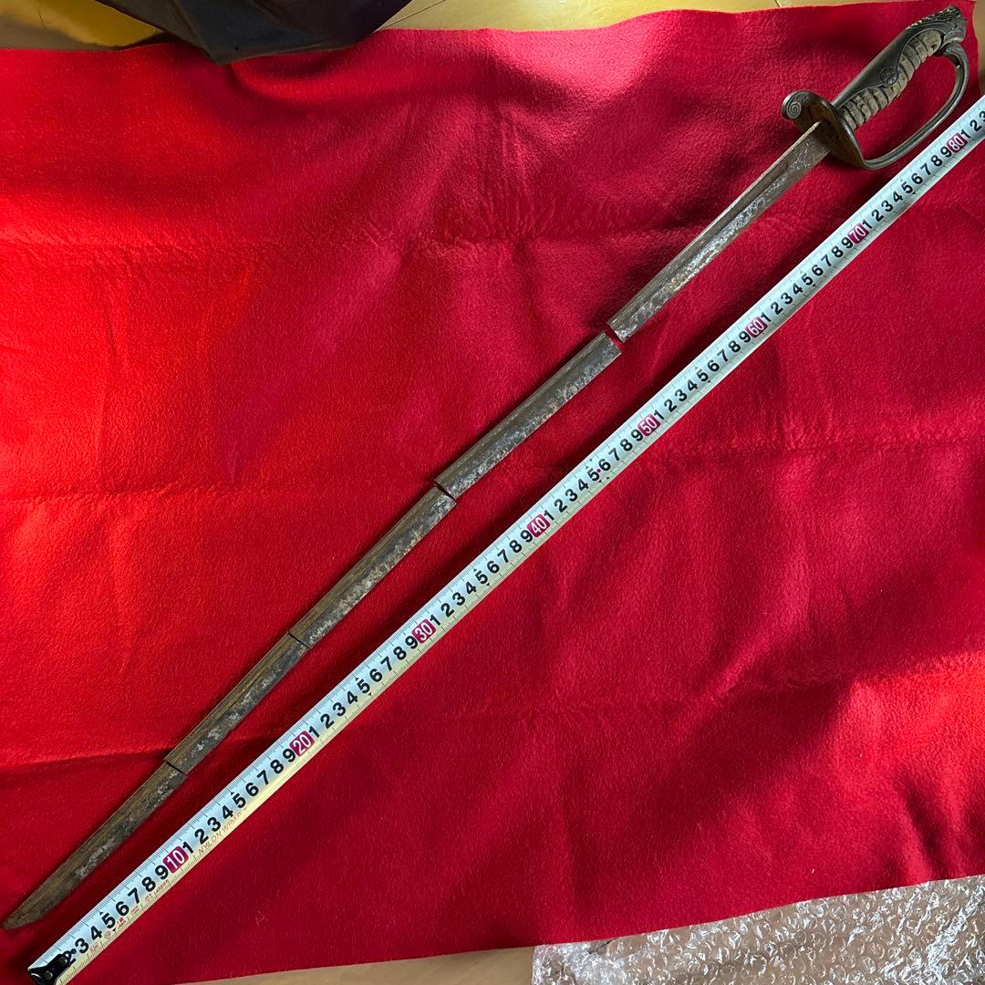 指揮刀 切断済み アンティーク 刃無し 旧日本軍？ 旧日本警察？