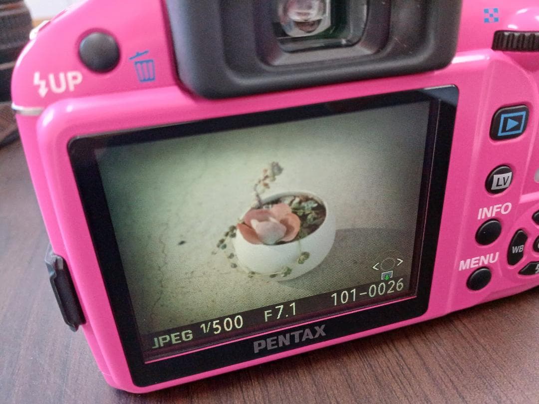 訳あり PENTAX K-X ピンク ダブルレンズセット