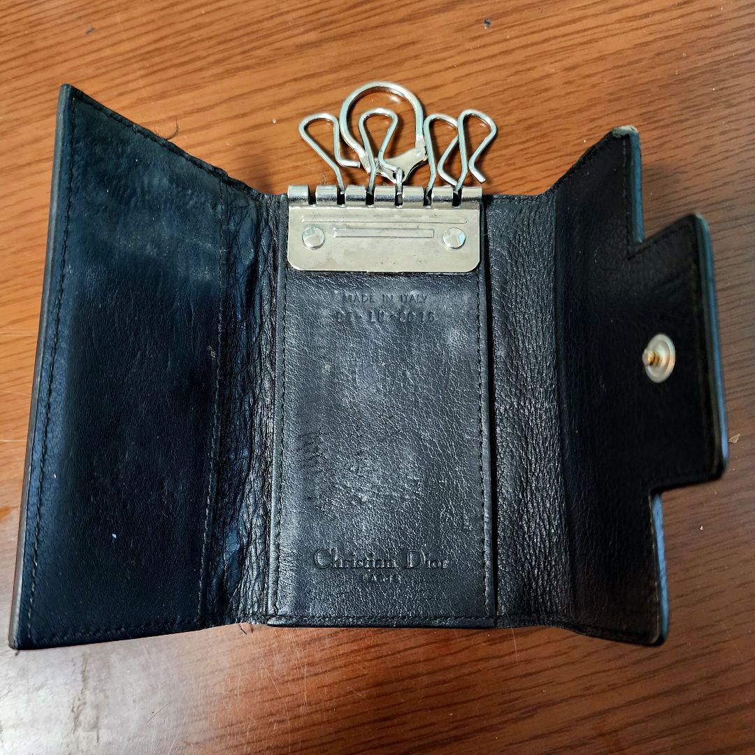 Dior ブラック レザー キーケース - メルカリ
