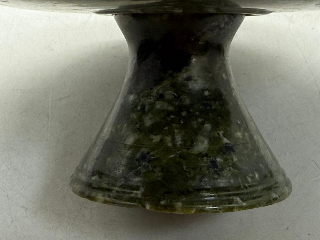 中国 砡製 高台皿 重さ675g 送料込み251113